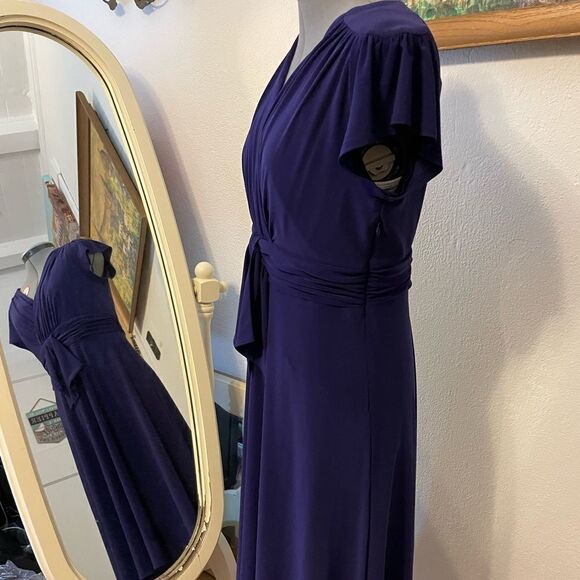 Evan Picone Purple Dress - Picture 2 of 10